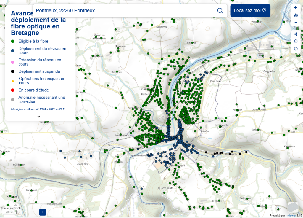 La fibre arrive à Pontrieux