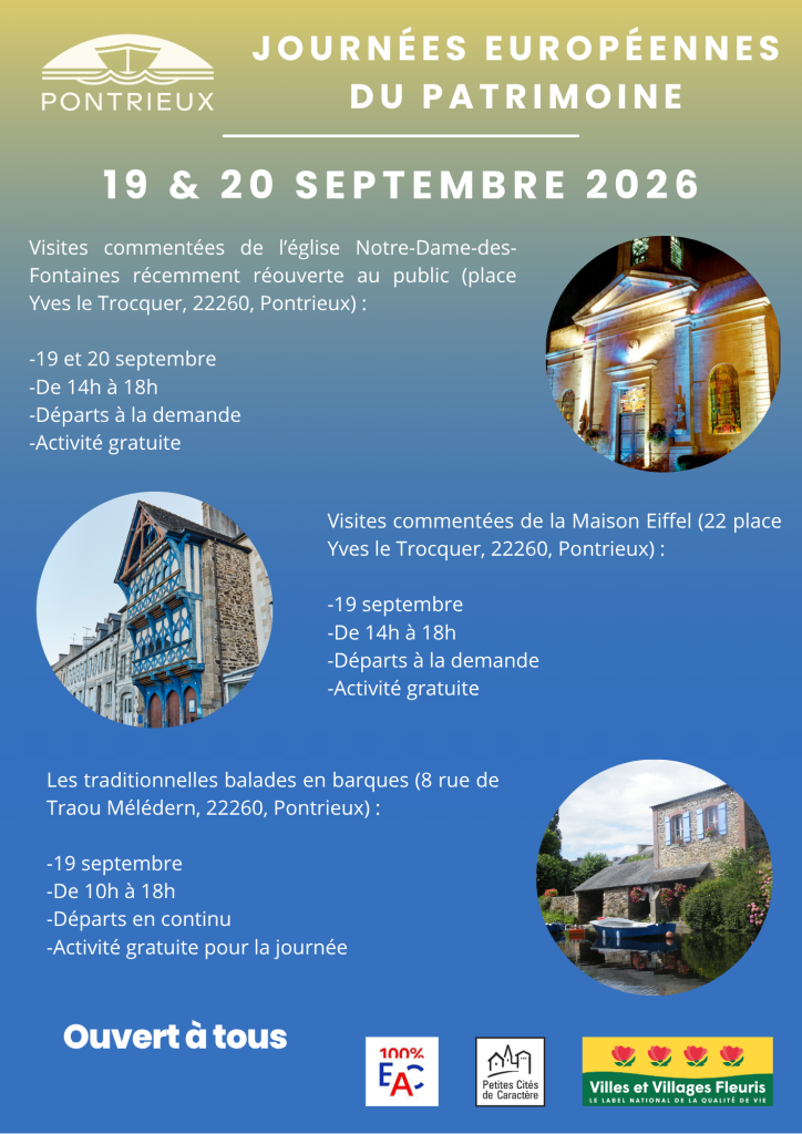 Flash Info : Journées Européennes du Patrimoine