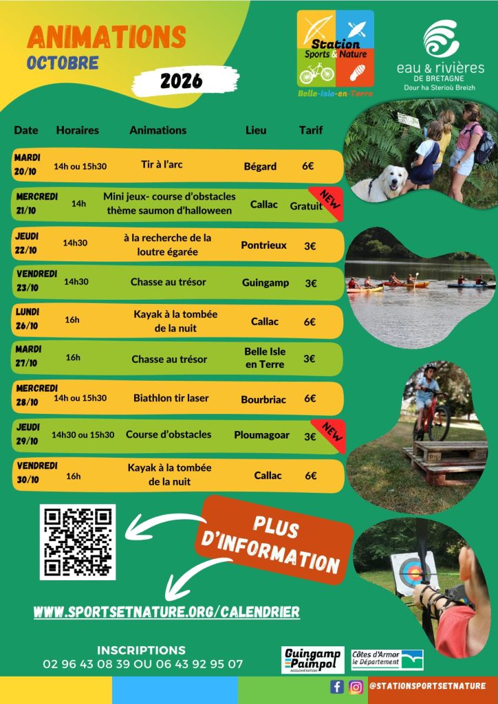 Station sports & nature : programme des vacances de la Toussaint